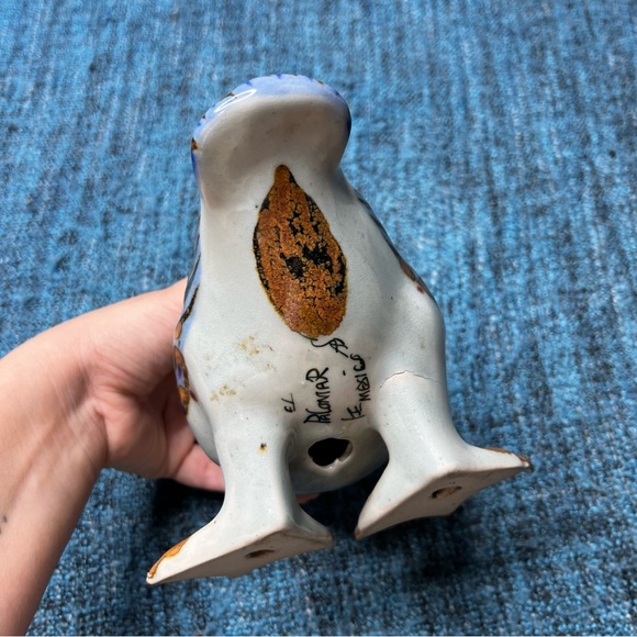 Vintage Ken Edwards "Blue Bird" El Palomar Tonala Standing Duck Figurine Ceramic - Picture 5 of 9